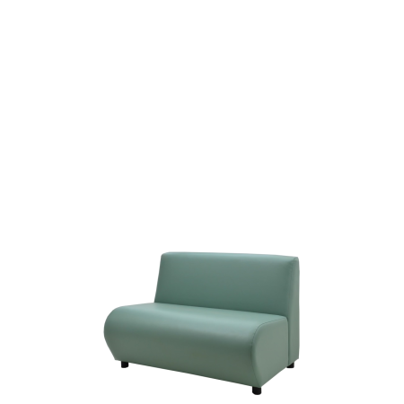 Диван офисный Клауд (V-600) 2-х местный без подлокотников (Бирюзовый)