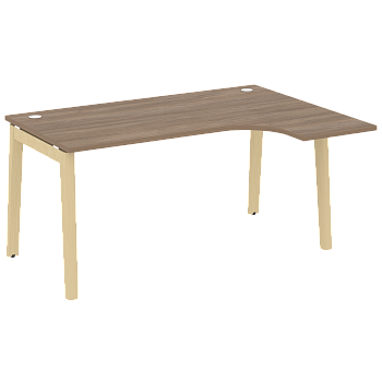 Стол эргономичный правый на деревянных опорах Onix Wood OW.SA-4R 1580x1180x750