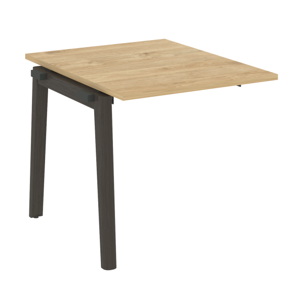 Проходной наборный элемент переговорного стола на деревянных опорах Onix Wood OW.NPRG-0 780x980x750