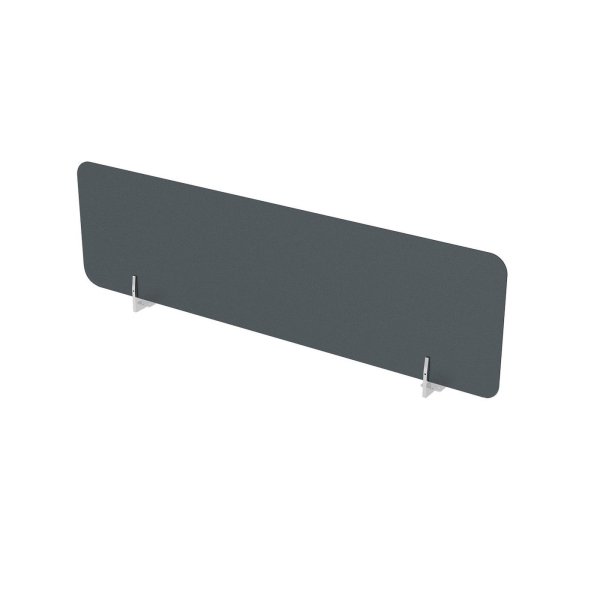 10БСБО.124 Барьеры Бенч оргстекло (1200x4x400) (Dark greyПорошковое покрытие)