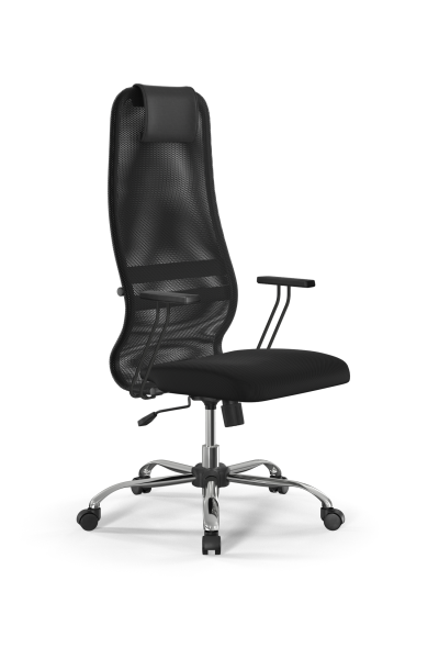 Кресло для руководителя Метта Sit 8 B1-8T - X1+UMF(X1) /Uh00/Wh00/T1bp-b(M09.B21.G20.W01) (Черный)