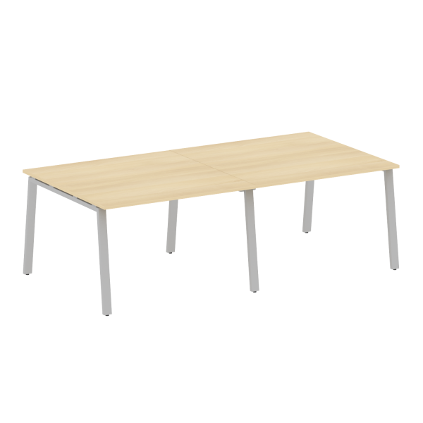 Стол для переговоров (2 столешницы) на А-образном м/к Metal System Style БА.ПРГ-2.2 2400x1235x750
