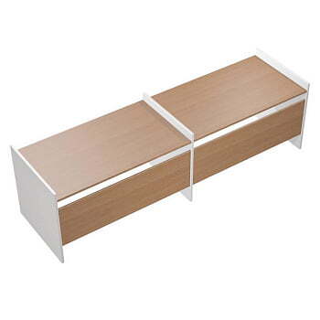 Рабочая станция на опорах ДСП (2х160) Profiquadro КВ 1209-2 БВ 3275x806x835