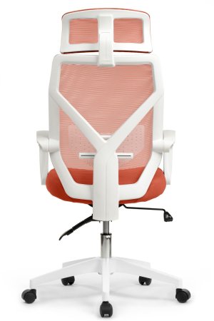 Офисное кресло Oliver RCH W-203AC Белый пластик | Оранжевый (Белый | Оранжевый)