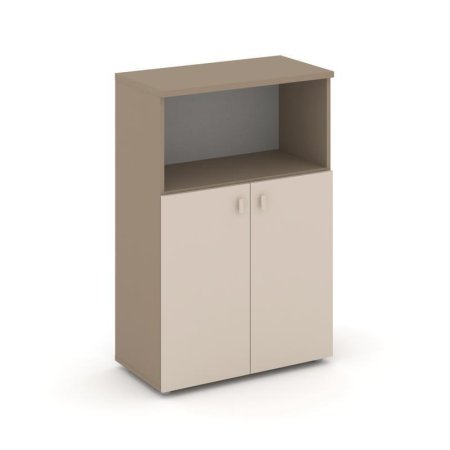 Шкаф средний широкий ES.ST-2.1 (800х420х1207) (Латте/Капучино)