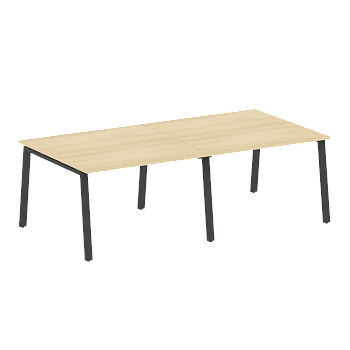 Стол для переговоров (2 столешницы) на А-образном м/к Metal System Style БА.ПРГ-2.2 2400x1235x750