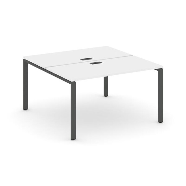 Рабочая станция 2-х сторонняя SN-6P.DRS-022 (1180х1632х750) (Белый/Металл Антрацит)