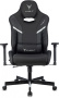 Кресло игровое Knight Thunder 5X черный эко.кожа крестов. металл