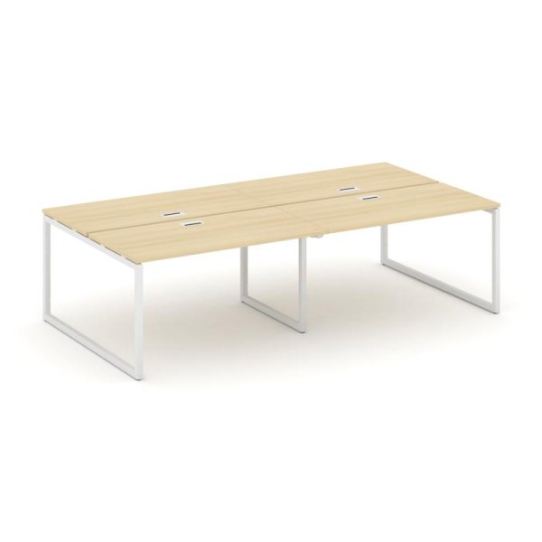 Рабочая станция 2-х сторонняя SN-4O.DRS-034 (3160х1232х750) (Акация Лорка/Металл Белый)