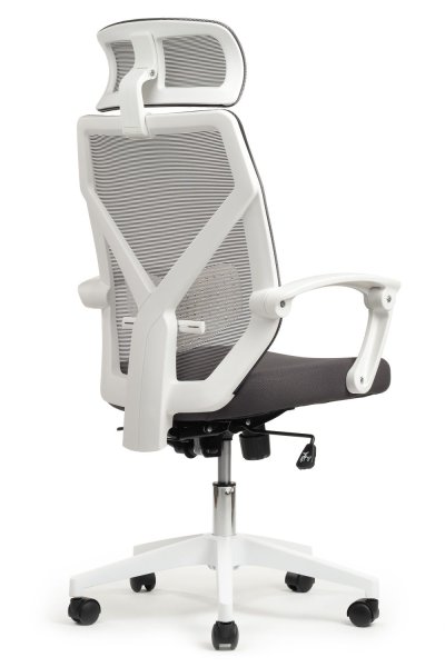 OLIVER W-203 AC Белый пластик_Серая сетка (3)