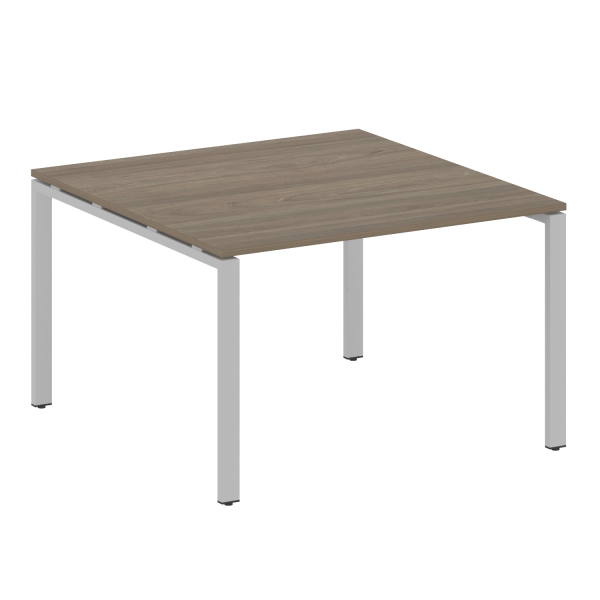 Переговорный стол 1 столешница Metal System Style БП.ПРГ-1.2 1200x1235x750 (Вяз/Серый металл)