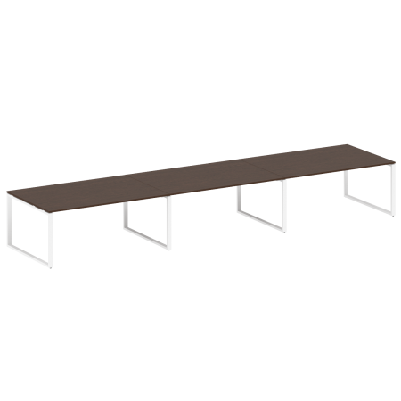 Переговорный стол 3 столешницы Metal System Style БО.ПРГ-3.5 5400x1235x750