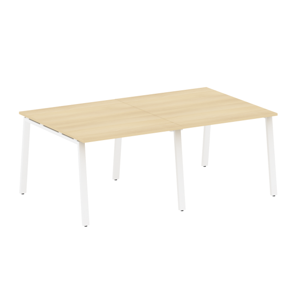 Стол для переговоров (2 столешницы) на А-образном м/к Metal System Style БА.ПРГ-2.1 2000x1235x750
