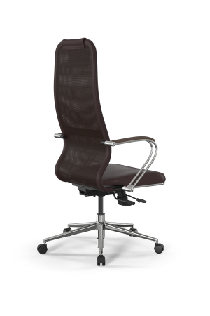 Кресло для руководителя Метта SynchroSit 8 B1-5K - X2+Extra /Uh42/Wm12/K3cL(M18.B23.G18.W02) (Темно-коричневый)
