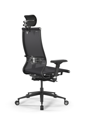 Кресло для руководителя Метта SynchroSit 10 L2-107D - TV /Km00/Nb00/D04P/H3mL-3D(M24.B11.G19.W04) (Черный)