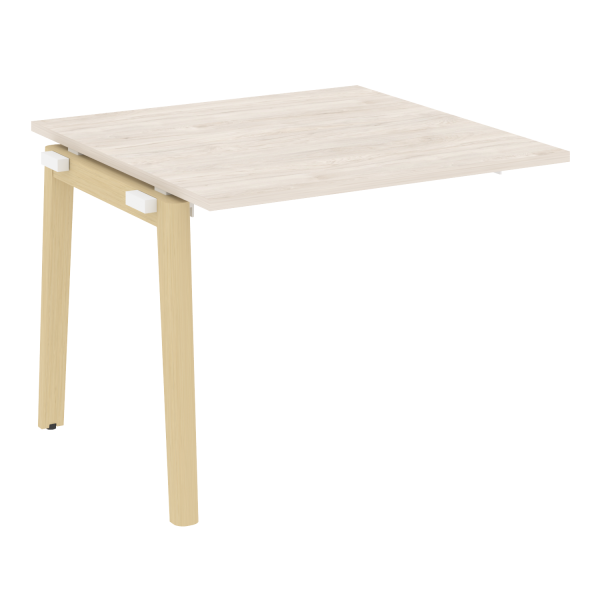 Проходной наборный элемент переговорного стола на деревянных опорах Onix Wood OW.NPRG-1 980x980x750