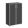 Шкаф для документов со стеклом черным LT.ST-2.4 R black
