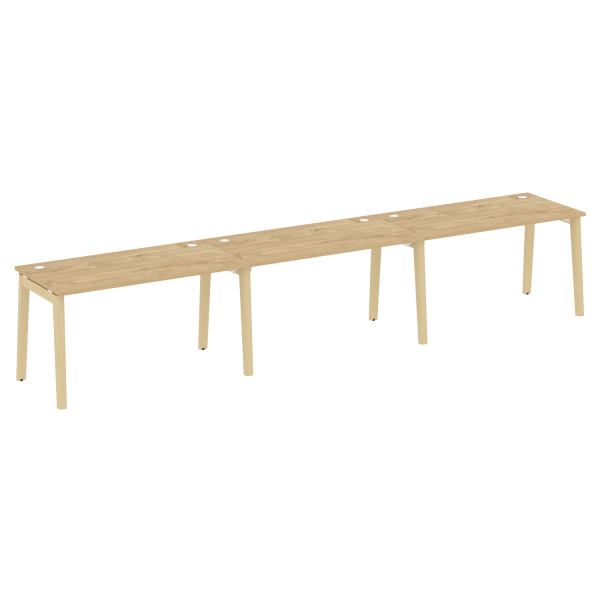 Рабочая станция на деревянных опорах Onix Wood OW.RS-3.3.7 4140x720x750