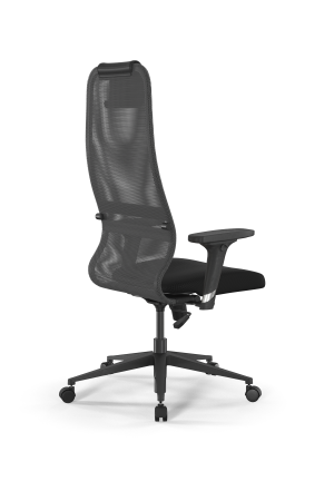 Кресло для руководителя Метта Sit 8 B1-8D - X1+UMF(X1) /Uh00/Wh00/D02P(M09.B11.G19.W02) (Светло-серый | Черный)