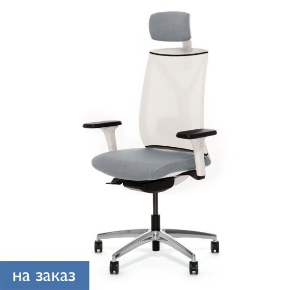 DION M WG Кресло синх. белая спинка