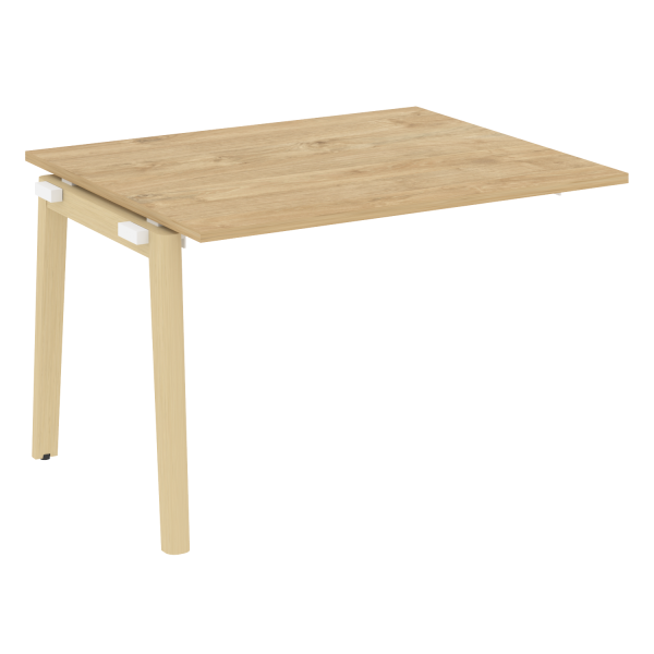 Проходной наборный элемент переговорного стола на деревянных опорах Onix Wood OW.NPRG-2 1180x980x750