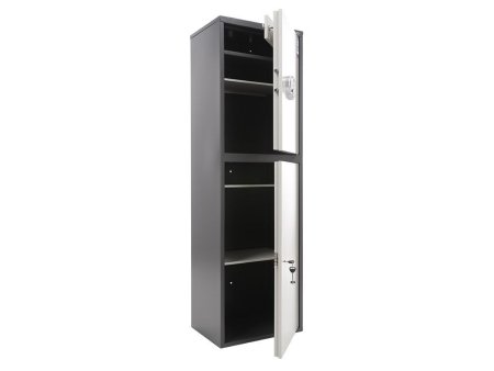Бухгалтерский шкаф AIKO SL-150/2Т EL (Графит/Светло-серый)