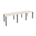 Рабочая станция на П-образном м/к  Onix O.MP-RS-3.1.8 2940x800x750