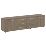 Тумба модульная в кабинет руководителя серии LT-TS 4.3 2200x450x580