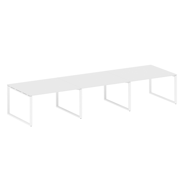 Переговорный стол 3 столешницы Metal System Style БО.ПРГ-3.3 4200x1235x750