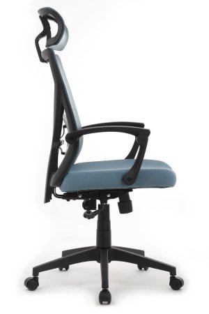 Офисное кресло Oliver RCH W-203AC Черный пластик | Синий (Синий | Черный)