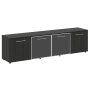 Тумба модульная черные двери LT-TS 4.5 2200x450x580