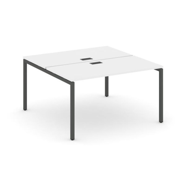 Рабочая станция 2-х сторонняя SN-4P.DRS-002 (1180х1232х750) (Белый/Металл Антрацит)