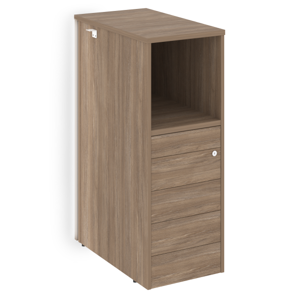 Тумба с подсветкой 5 ящиков TIP-ON завершающая, правая Onix O.R-TV-5TIP.SR 436x767x1185