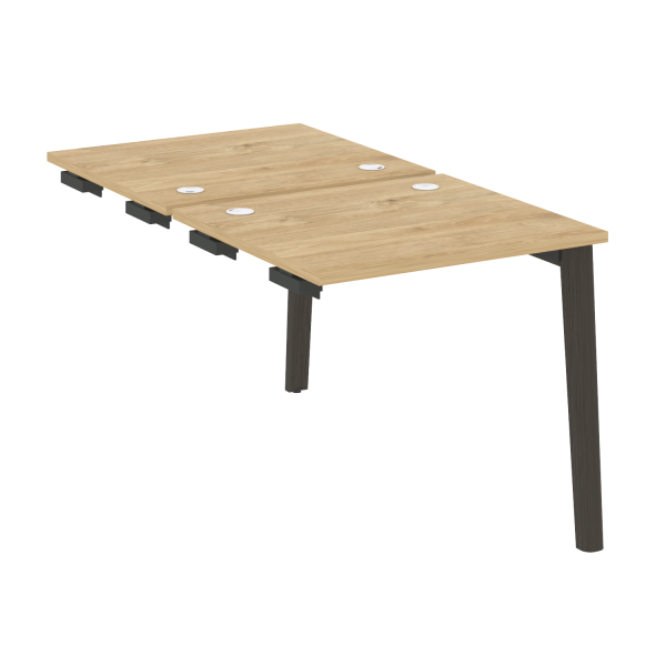 Стол-приставка двойной на деревянных опорах Onix Wood OW.D.SPR-0.7 780x1475x750
