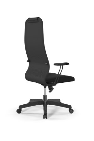 Кресло для руководителя Метта Sit 8 B1-10T - UMF(X1) /Uh02/Wh00/T1bp-b(M09.B02.G15.W01) (Темно-серый | Черный)