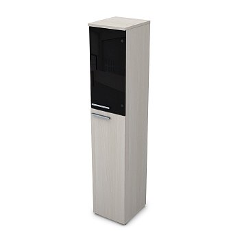 9ПП.005.25 Пенал высокий со стеклом (400x450x2045), правый