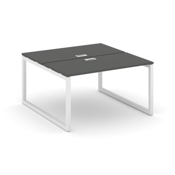 Рабочая станция 2-х сторонняя SN-5O.DRS-001 (980х1232х750) (Антрацит/Металл Белый)