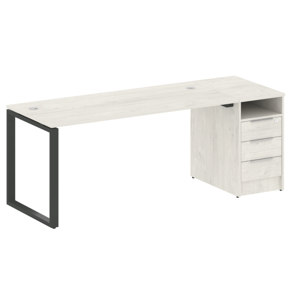 Рабочая станция Metal System Style БО.РС-СТП1.4 1812x720x750 (Дуб Наварра/Антрацит металл)