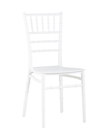 Стул Chiavari (Кьявари) пластик белый (Стул пластиковый Bride белый)