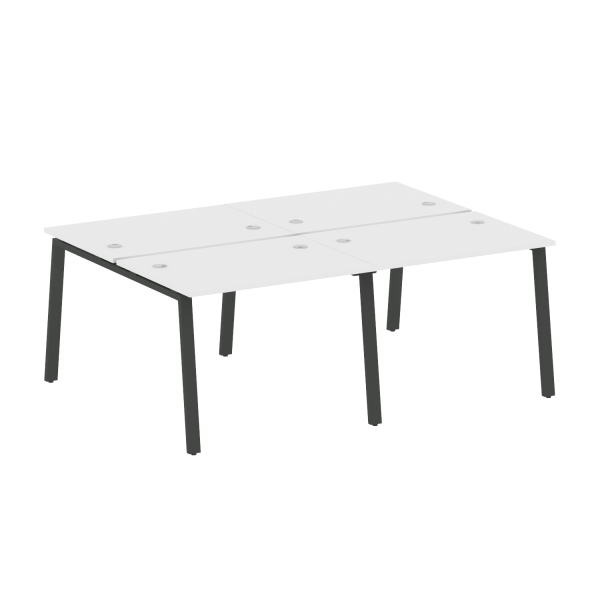 Рабочая станция на 4 рабочих места на А-образном м/к Metal System Style БА.СМ-4.1 2000x1475x750