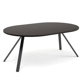 Стол переговорный опоры черные Fermo AS180B/W 1800x1200x750