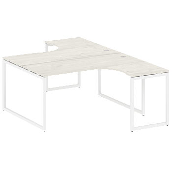 Рабочая станция криволинейная Metal System Style БО.РАС-СА-2.4 1600x2435x750