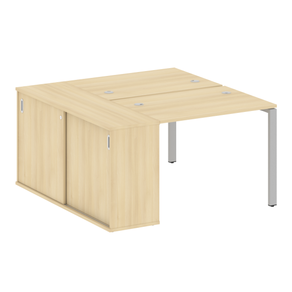 Рабочая станция с опорным шкафом-купе Metal System Style БП.РС-СШК-1.1 1410x1475x750