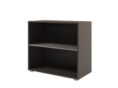 Стеллаж низкий Solution D-65 800x396x1096 (Бетон/Трюфель)