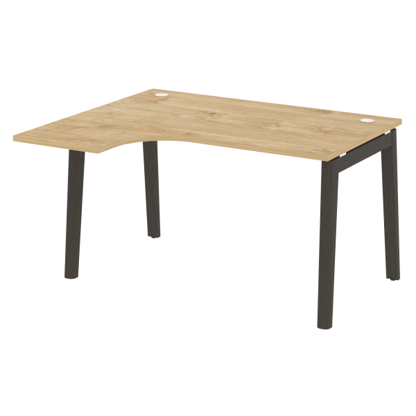 Стол эргономичный левый на деревянных опорах Onix Wood OW.SA-3L 1380x1180x750