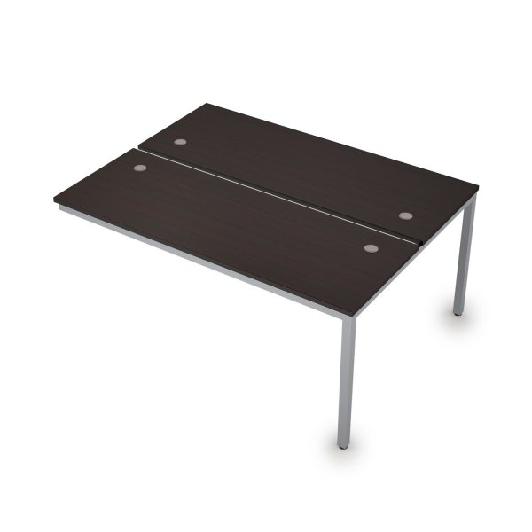 6МБК.264 Сдвоенные бенч-системы, конечный модуль (1600x1235x750) (Венге/Алюминий матовый)